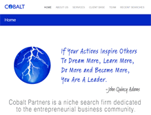 Tablet Screenshot of cobaltpartners.com